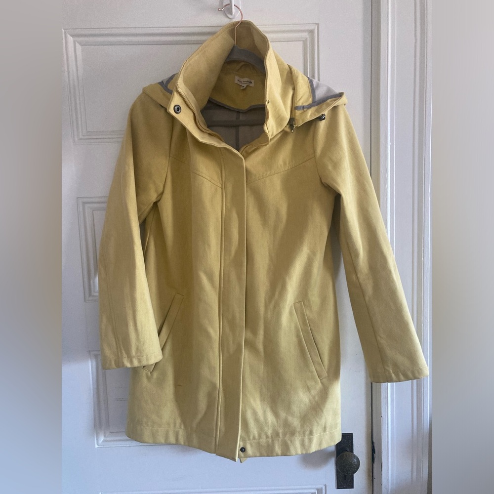 Mia Melon yellow trench coat